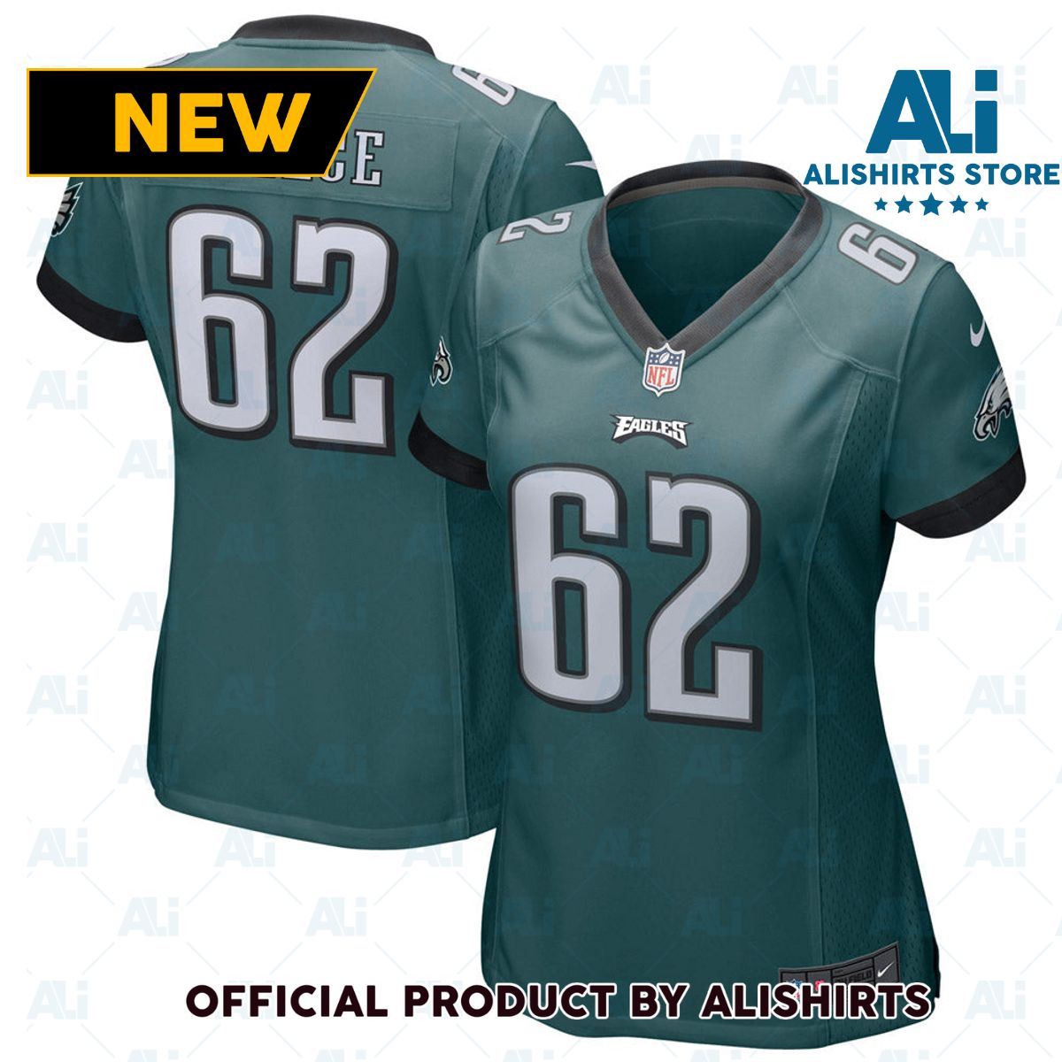 Philadelphia Eagles Jason Kelce Game Jersey Green