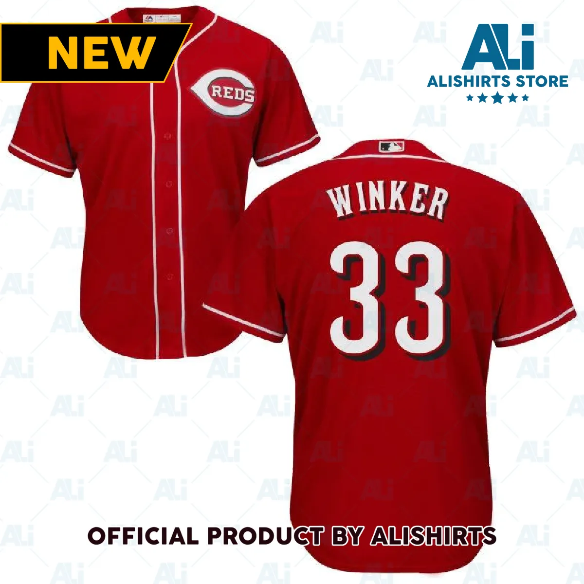 Cincinnati Reds Jesse Winker Cool Base Replica Jersey Red