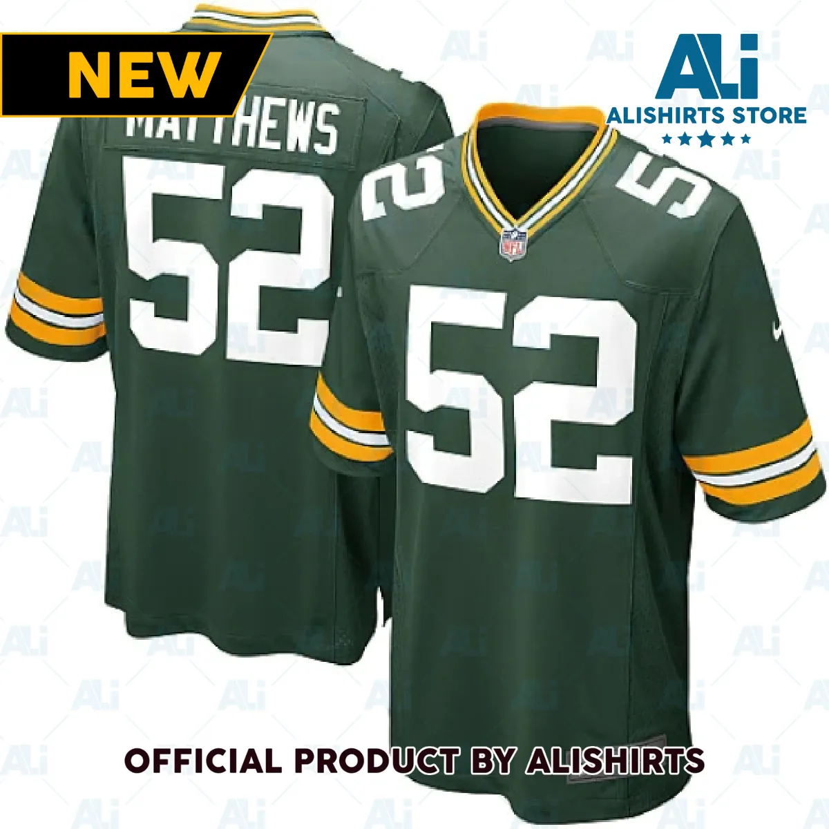 Green Bay Packers Clay Matthews Game Jersey Green