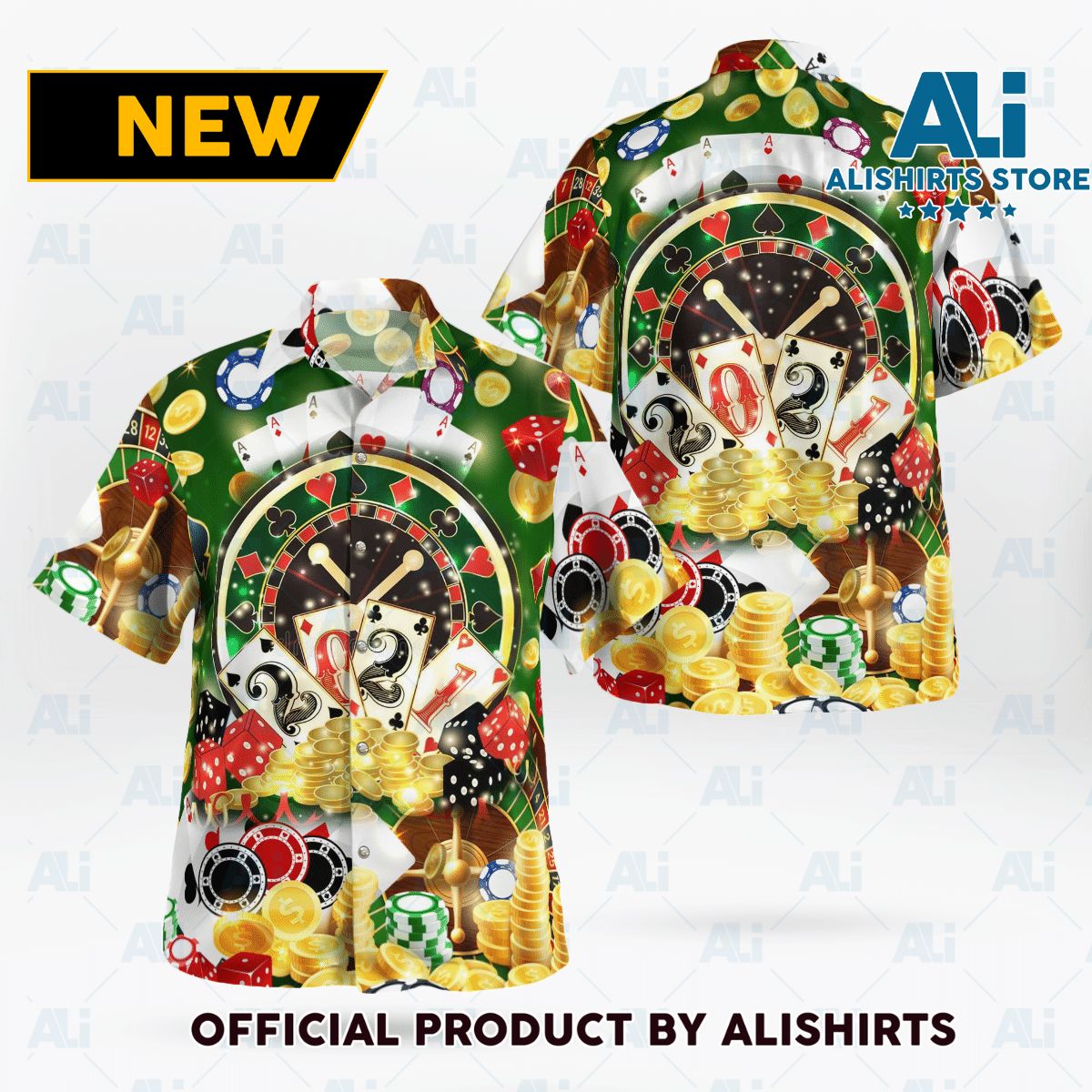 Gambling Poker Hawaiian Shirt