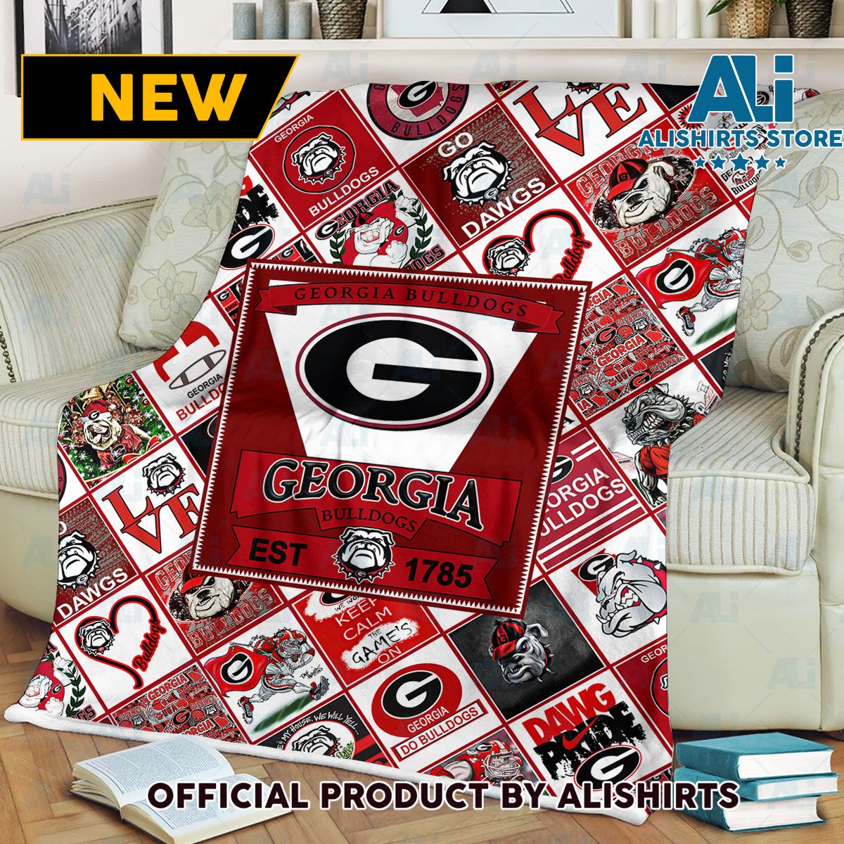 Georgia Bulldogs Univesity Fleece Blanket Gifts For Fans