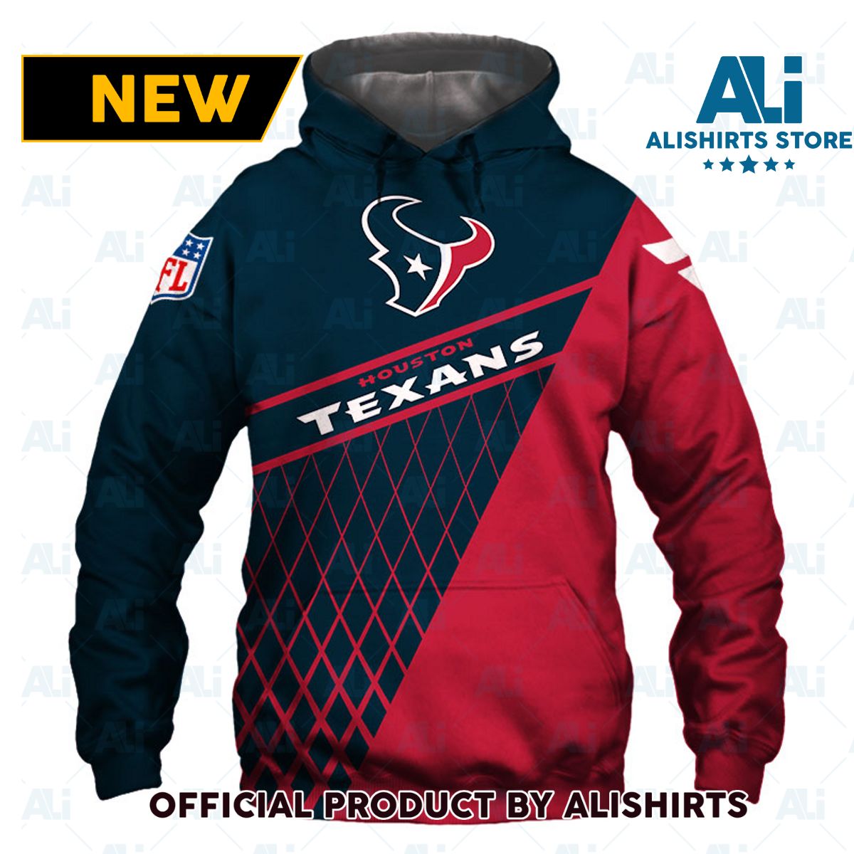 NFL Houston Texans Net Graphic Hoodie