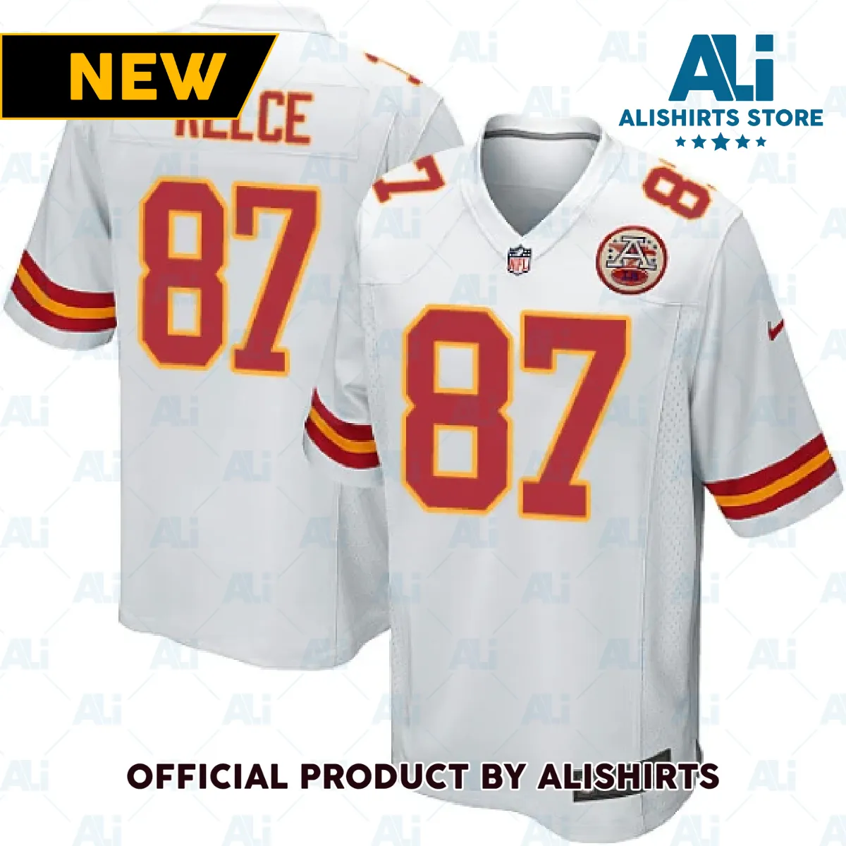 Kansas City Chiefs Travis Kelce Game Jersey White