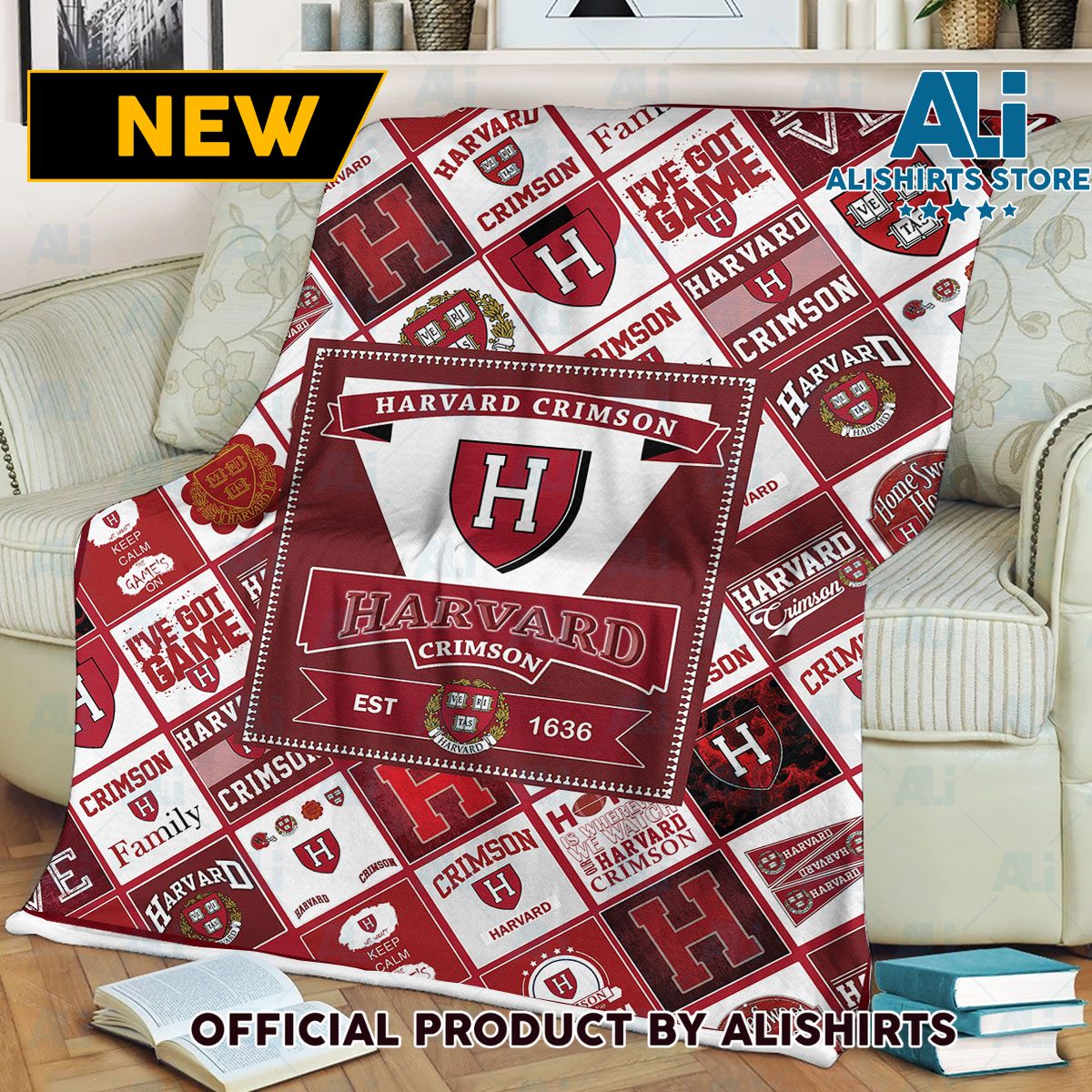 Harvard Crimson Fleece Blanket