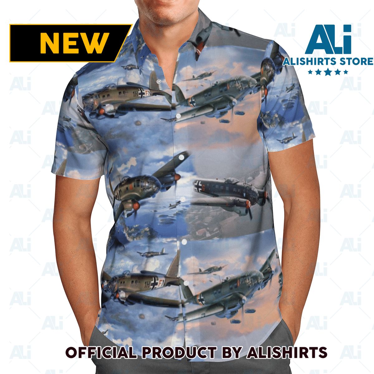 Heinkel Plane Hawaiian Shirt