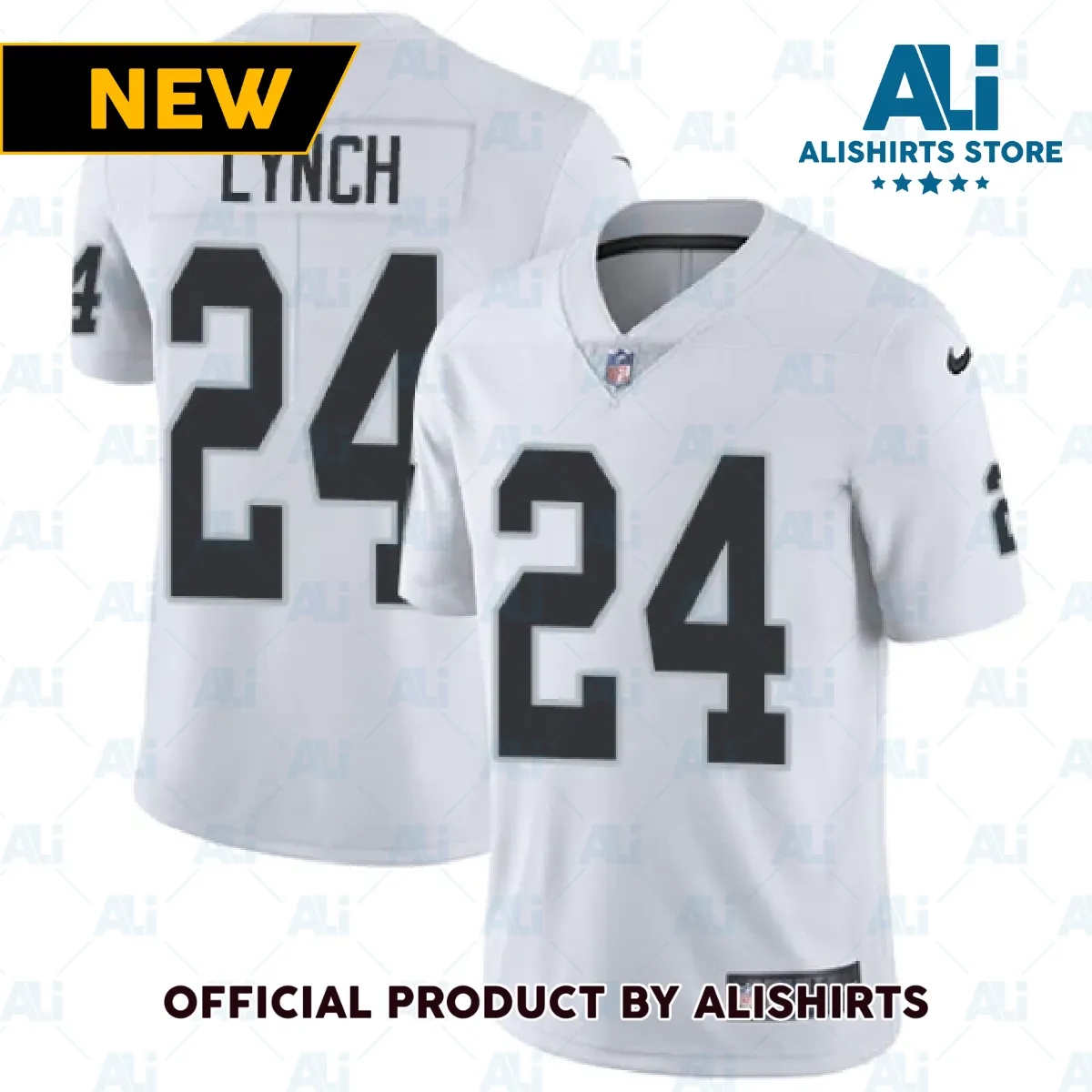 Oakland Raiders Marshawn Lynch Limited Player Jersey White