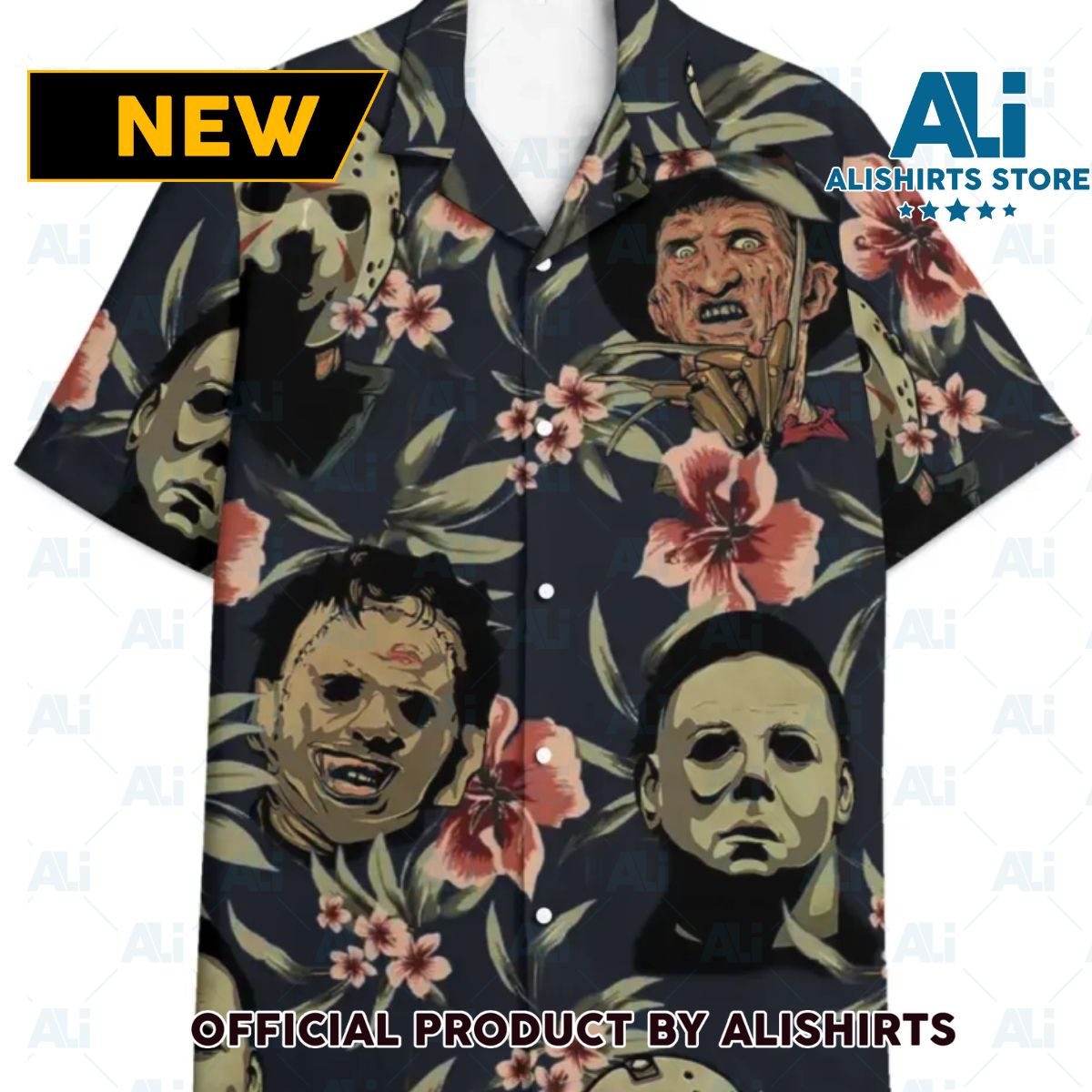 Horror Characters Hawaiian shirt