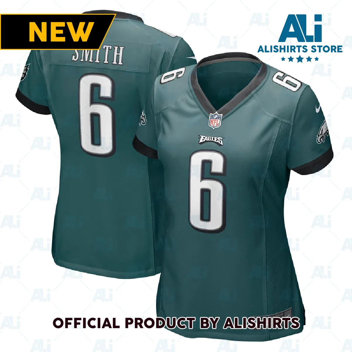 Philadelphia Eagles DeVonta Smith Game Jersey Midnight Green