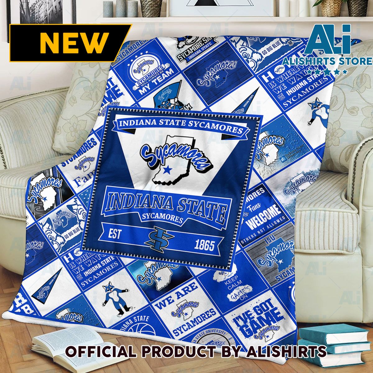 Indiana State Sycamores Fleece Blanket