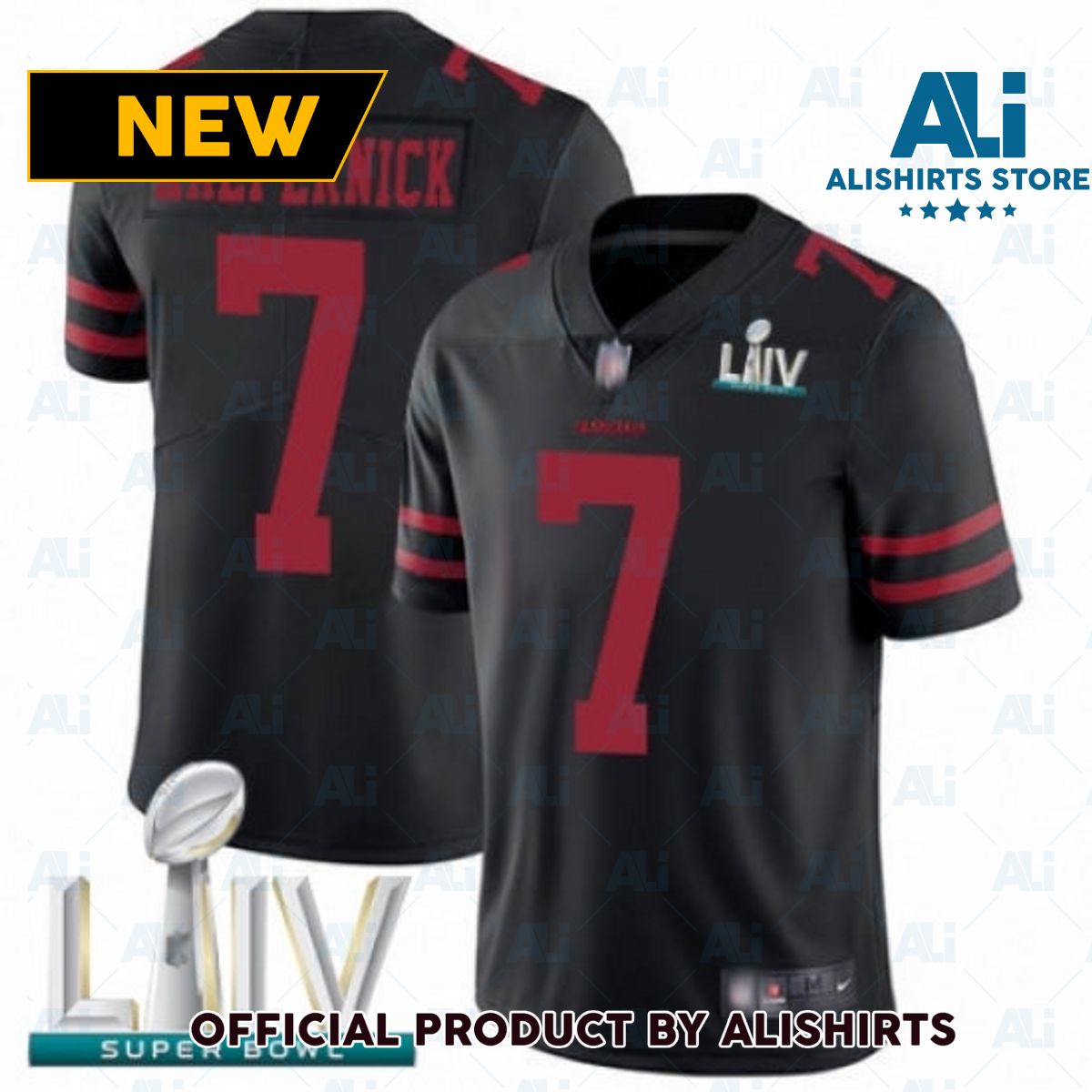 San Francisco 49ers Colin Kaepernick Vapor Limited Super Bowl LIV Bound Jersey Black