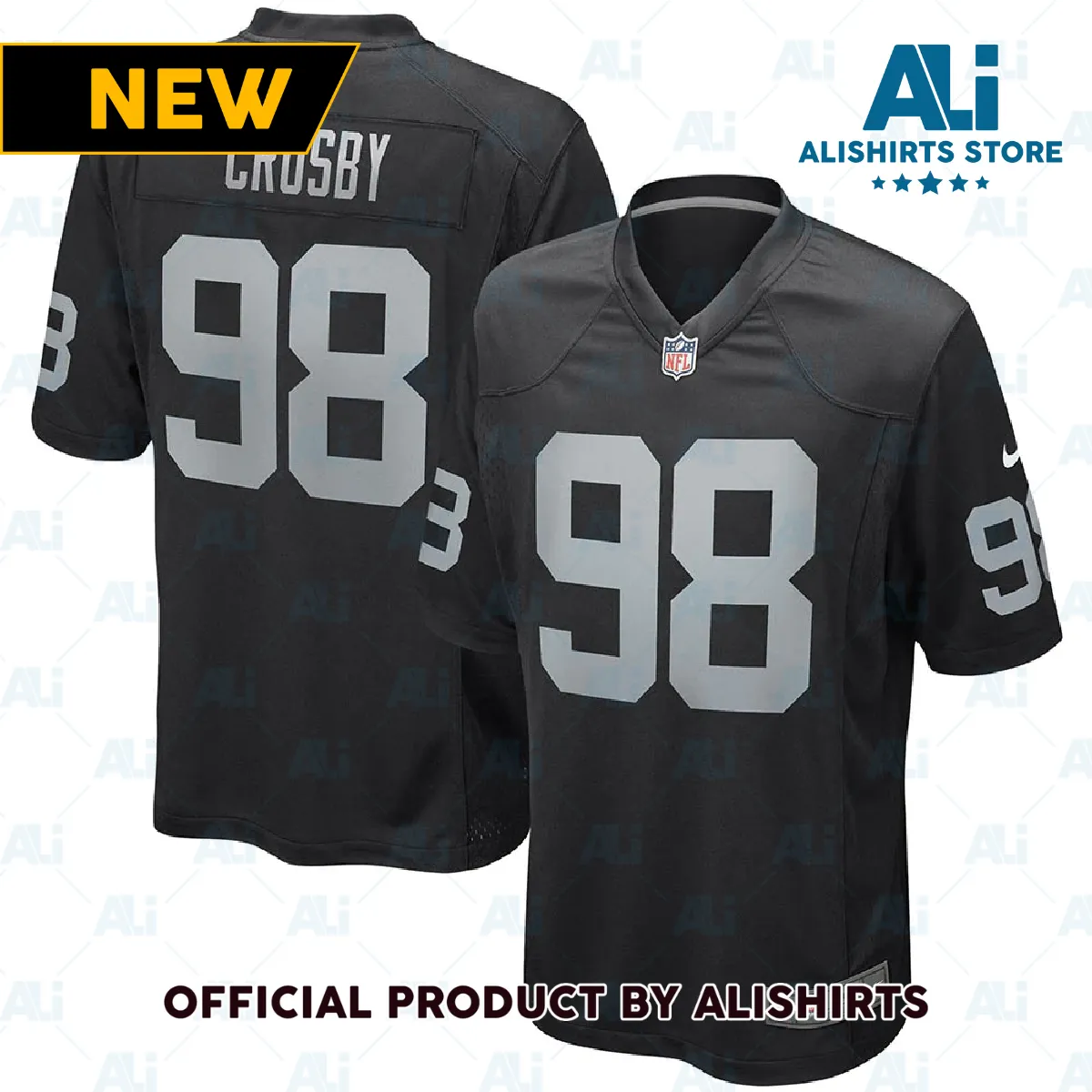 Las Vegas Raiders Maxx Crosby Game Player Jersey Black