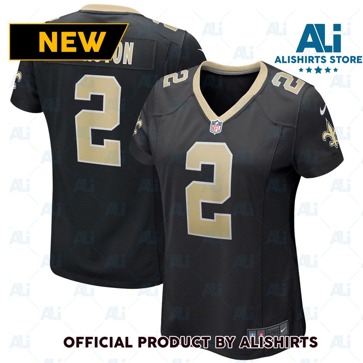 New Orleans Saints Jameis Winston Game Jersey Black