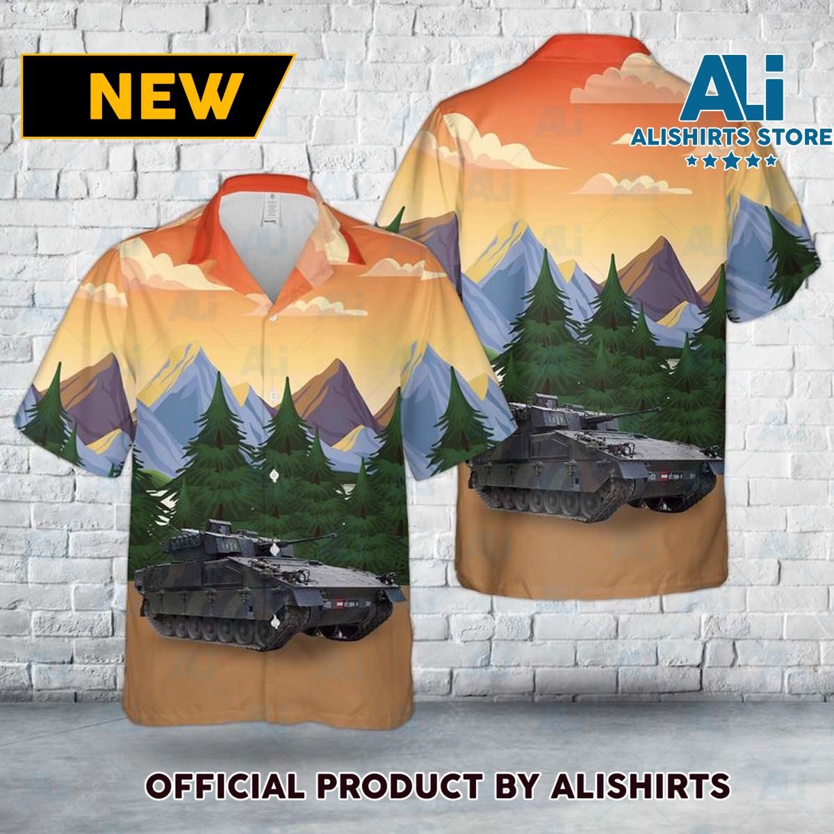 Austrian Armed Forces SPz _Ulan_ Hawaiian Shirt