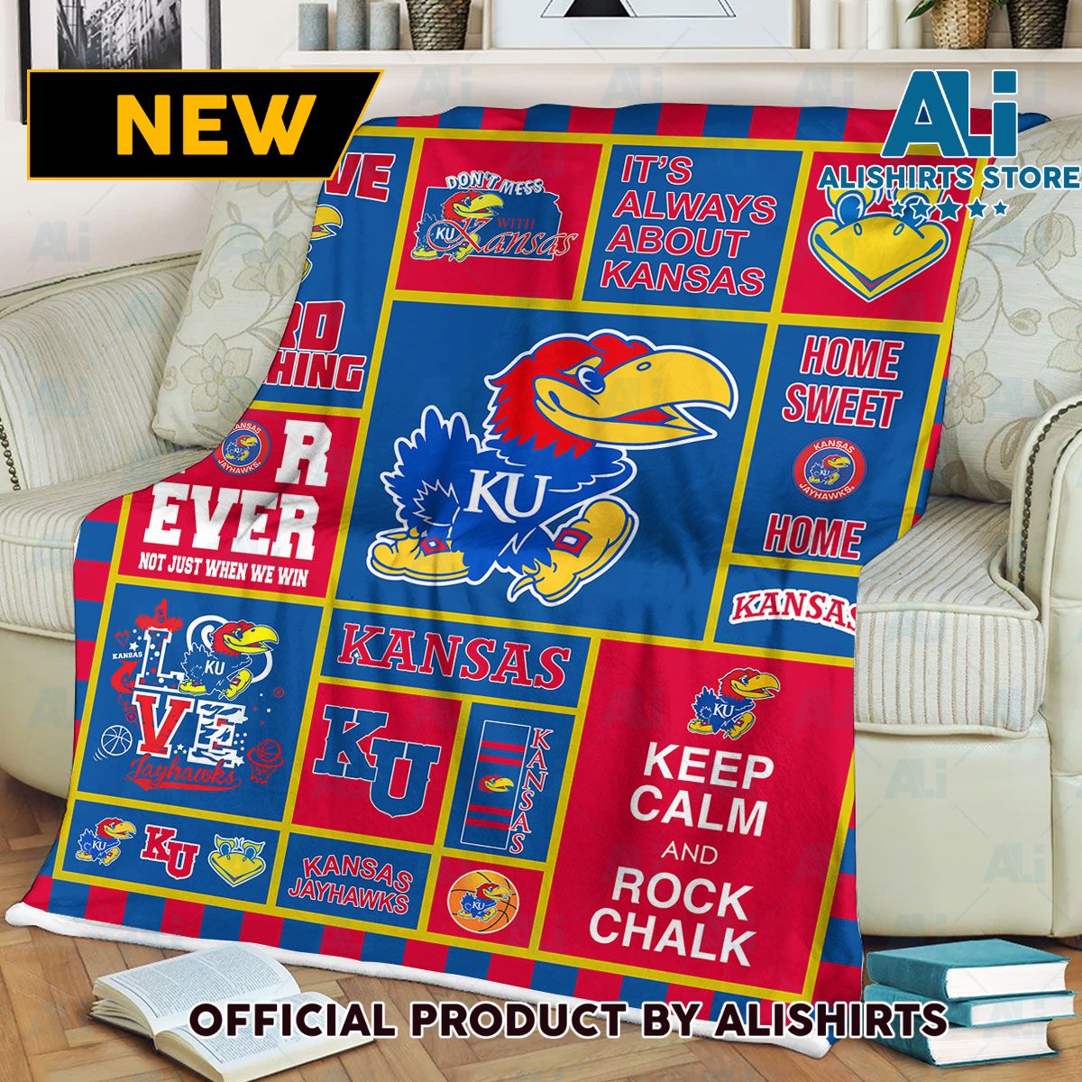 Kansas Jayhawks Fleece Blanket