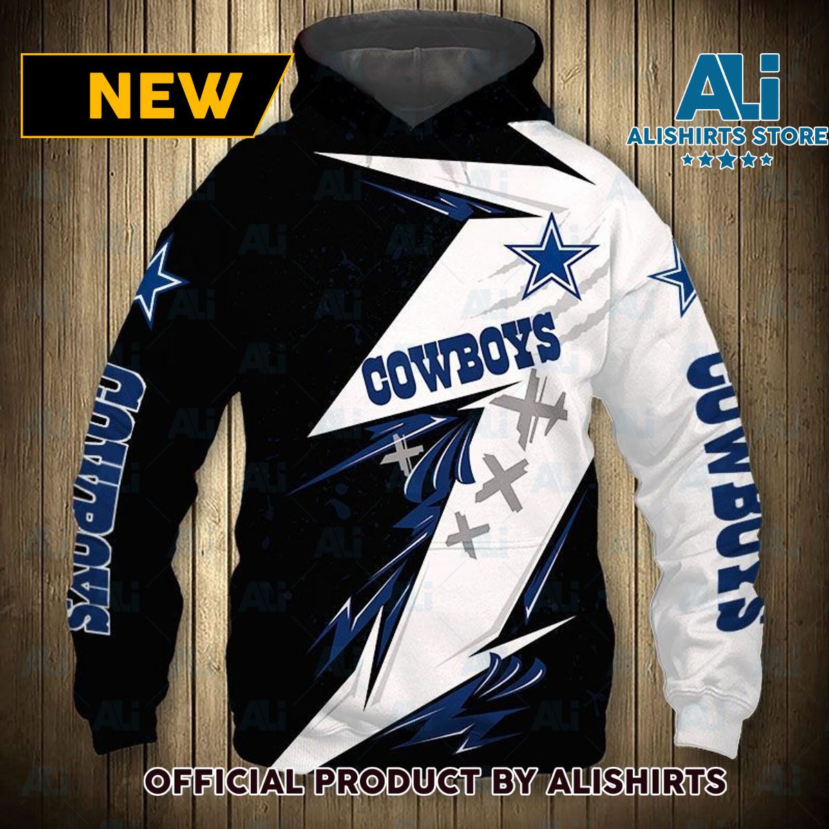 NFL Dallas Cowboys Lightning Xxx Hoodie