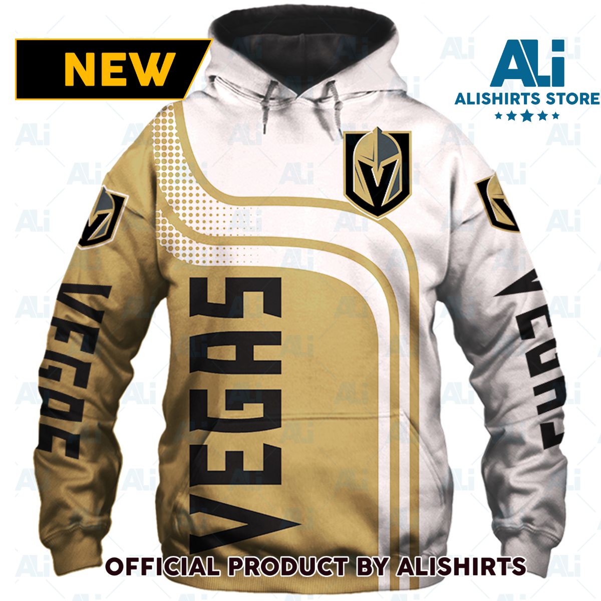 NHL Vegas Golden Knights Curve Lines Hoodie