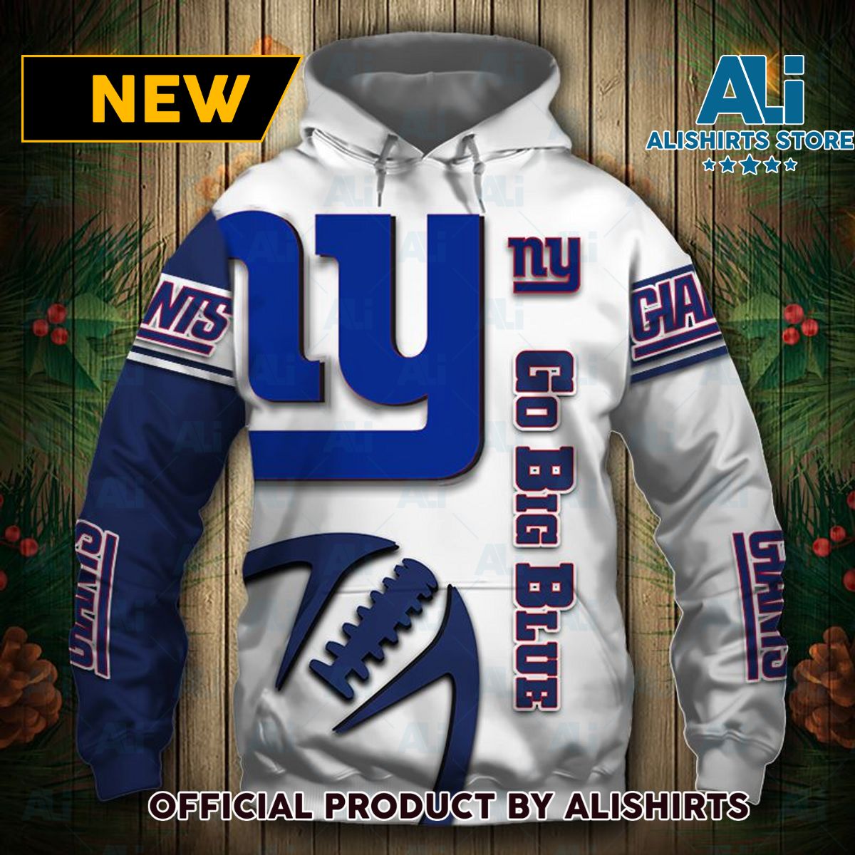 NFL New York Giants Go Big Blue Hoodie