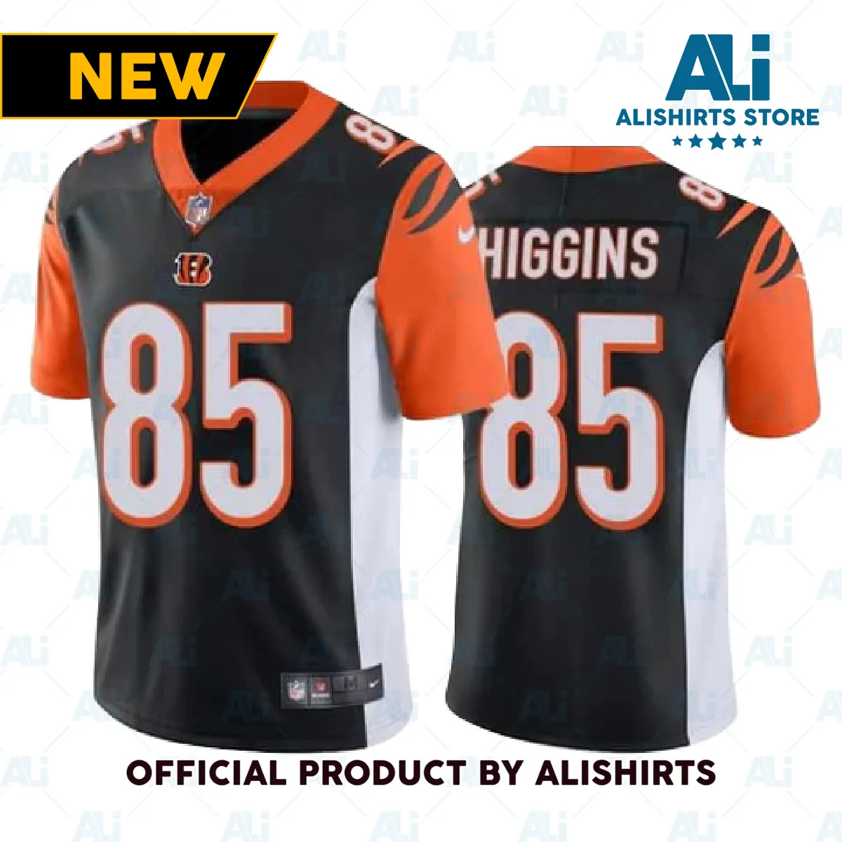 Cincinnati Bengals Tee Higgins Game Vapor Jersey Black