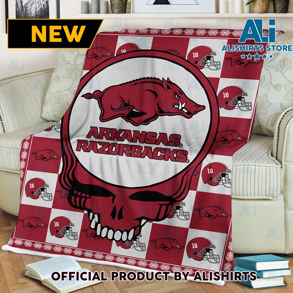 NCAA Arkansas Razorbacks Fleece Blanket College Sports Fan Gifts