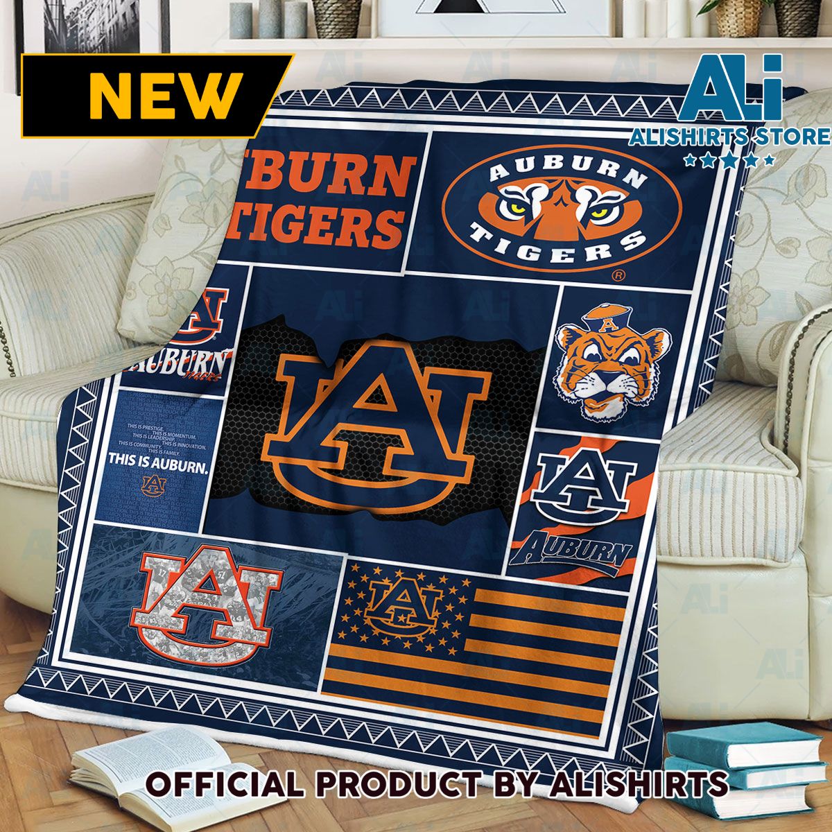 NCAA Auburn Tigers AU Blanket College Sports Fan Gifts