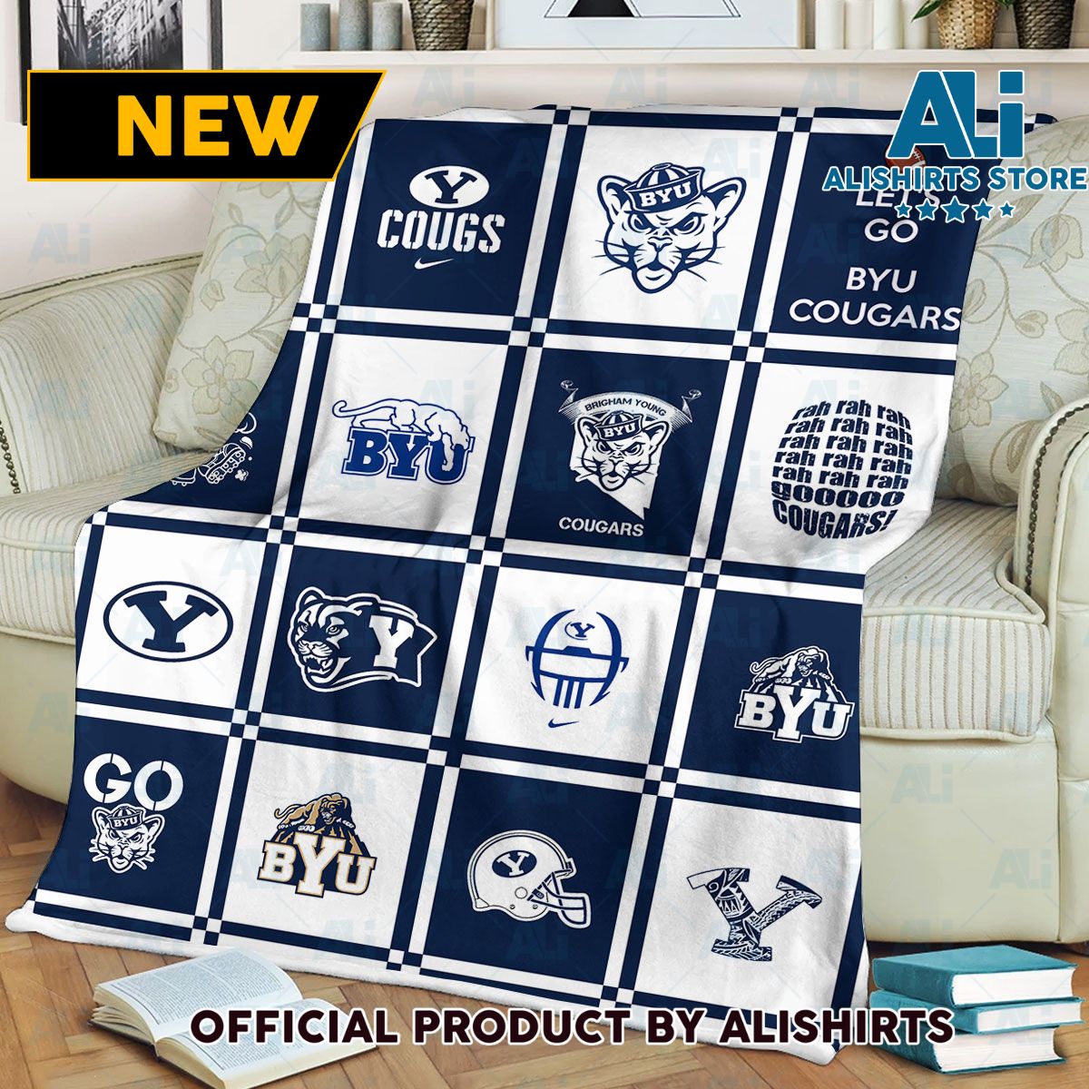 NCAA Byu Cougars Blanket University FooThrow Blanketall Fan Gifts College Sports Fan Gifts
