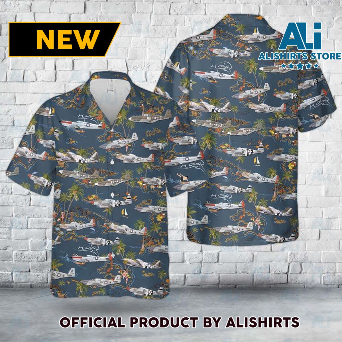 Allied Aircraft of World War II Hawaiian Shirt