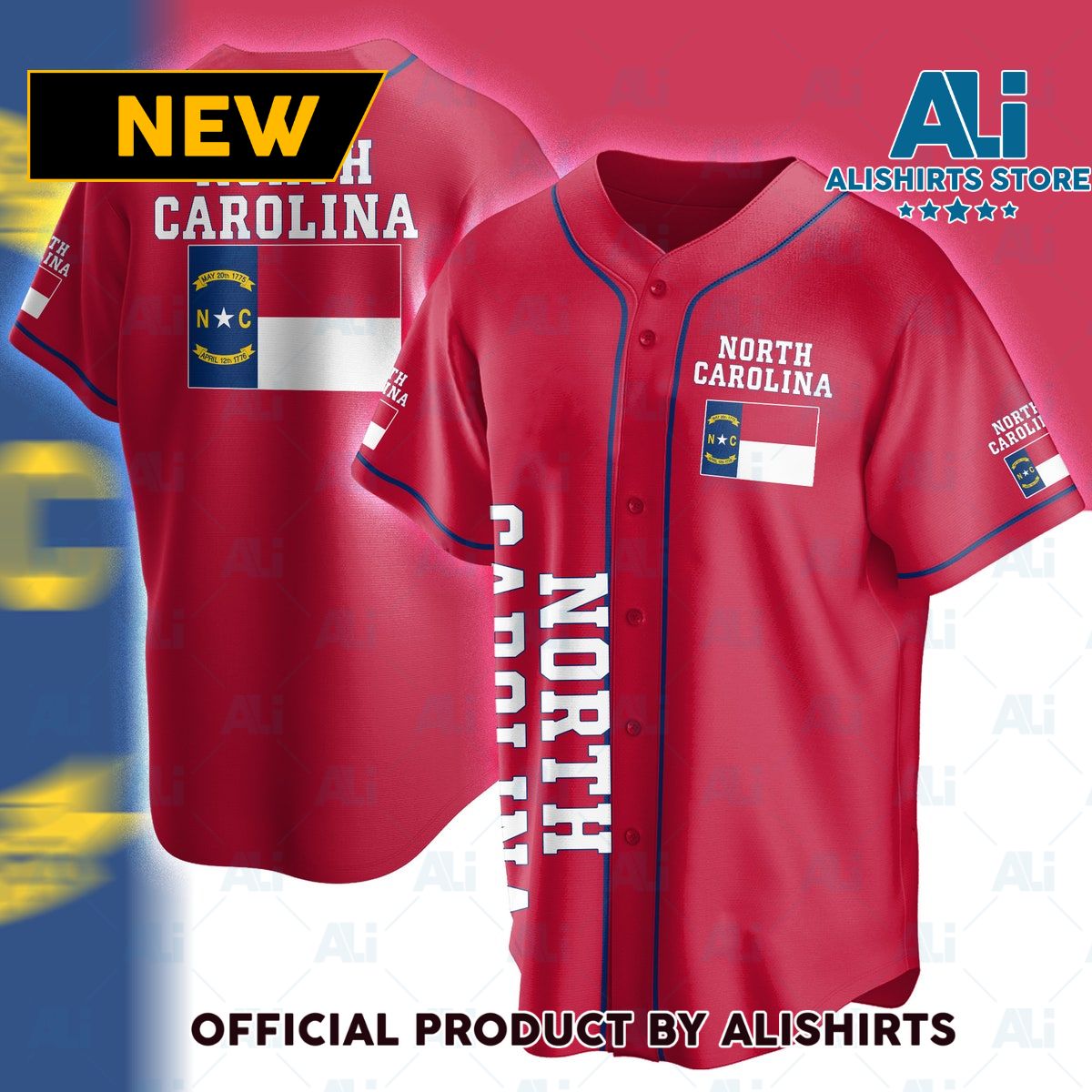 North Carolina Baseball Jersey Shirts