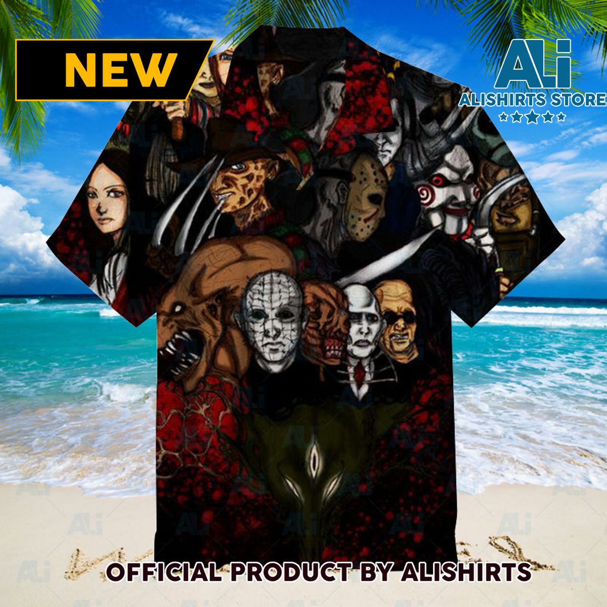 My Favorite Horror Character Unisex Hawaiian Shirt