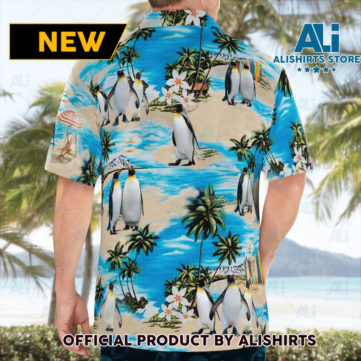 Penguins Tropical Hawaiian Shirt