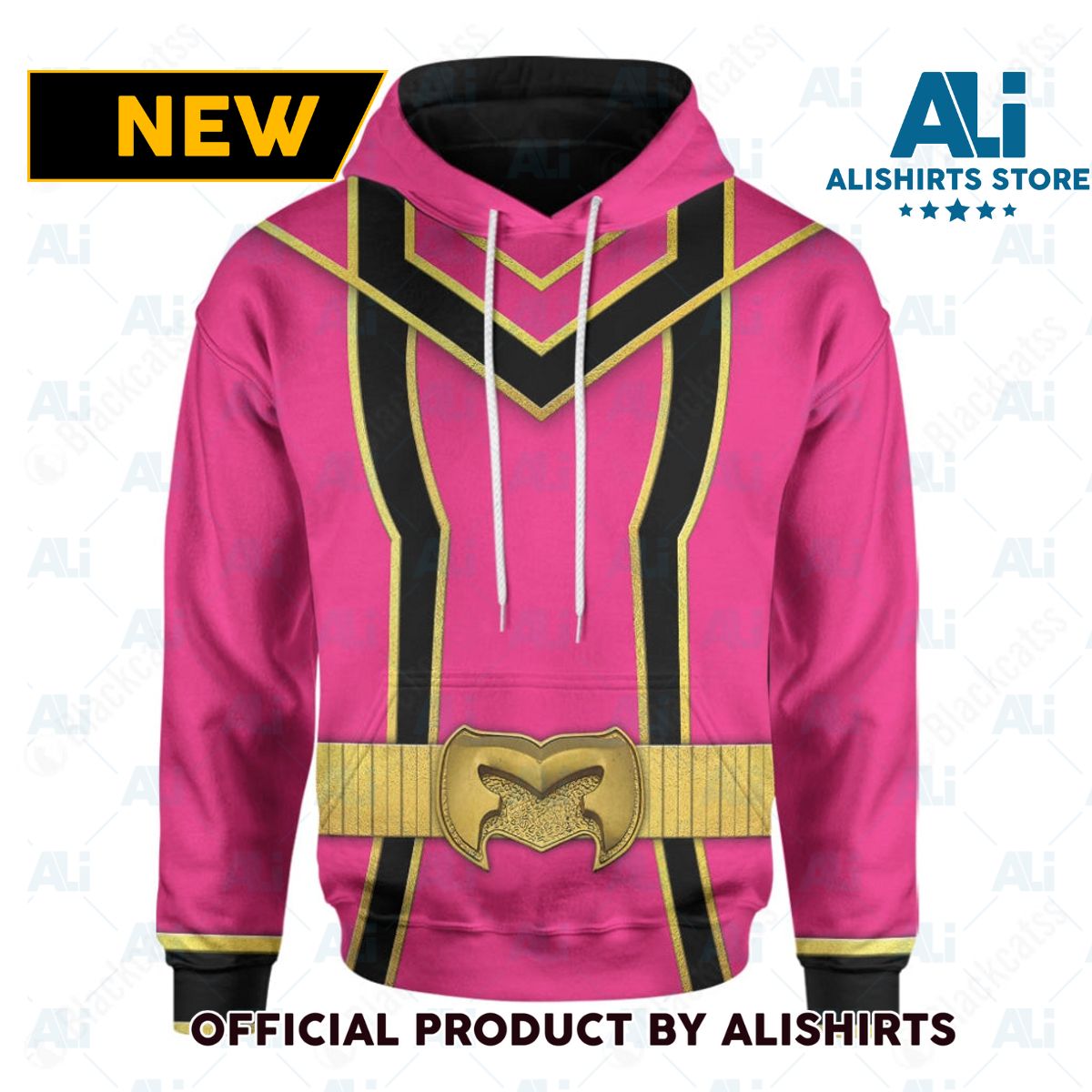 Pink Power Rangers Mystic Force Custom Hoodie