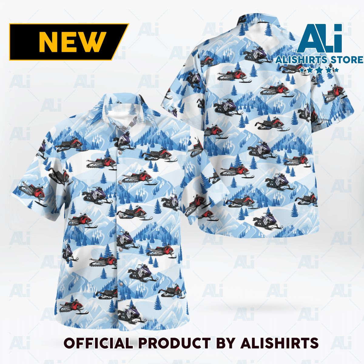 Polaris Snowmobiles Hawaiian Shirt