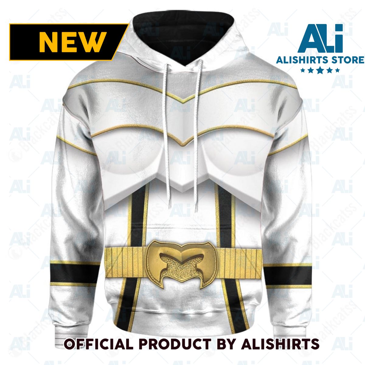 Power Rangers Mystic Force White Ranger Custom Hoodie