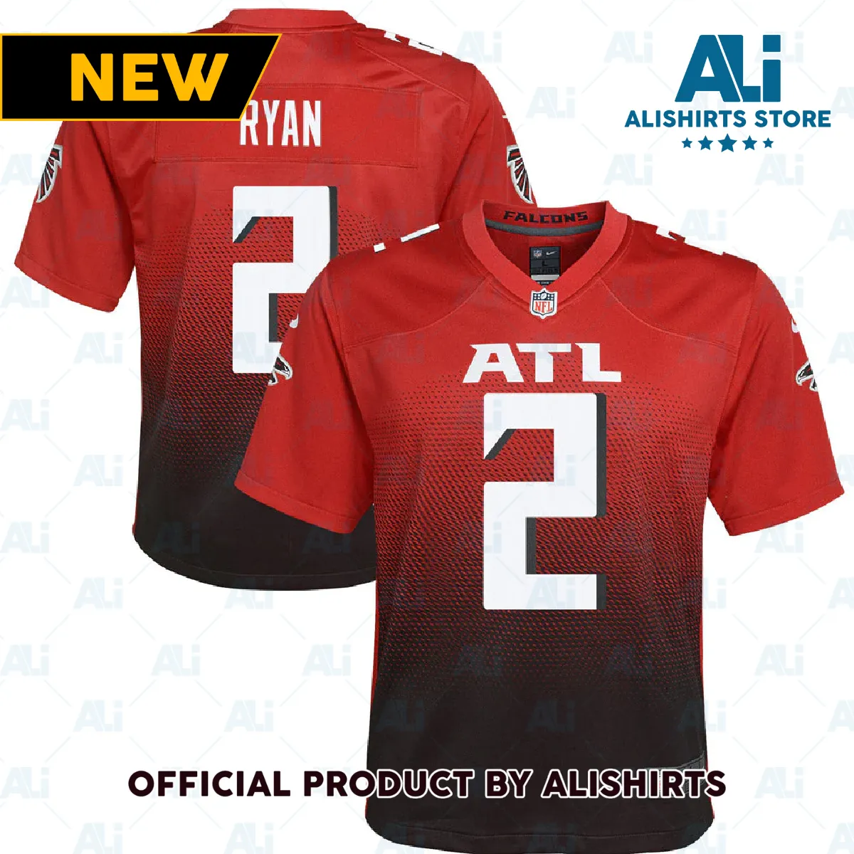 Atlanta Falcons Matt Ryan 2nd Alternate Game Jersey Red