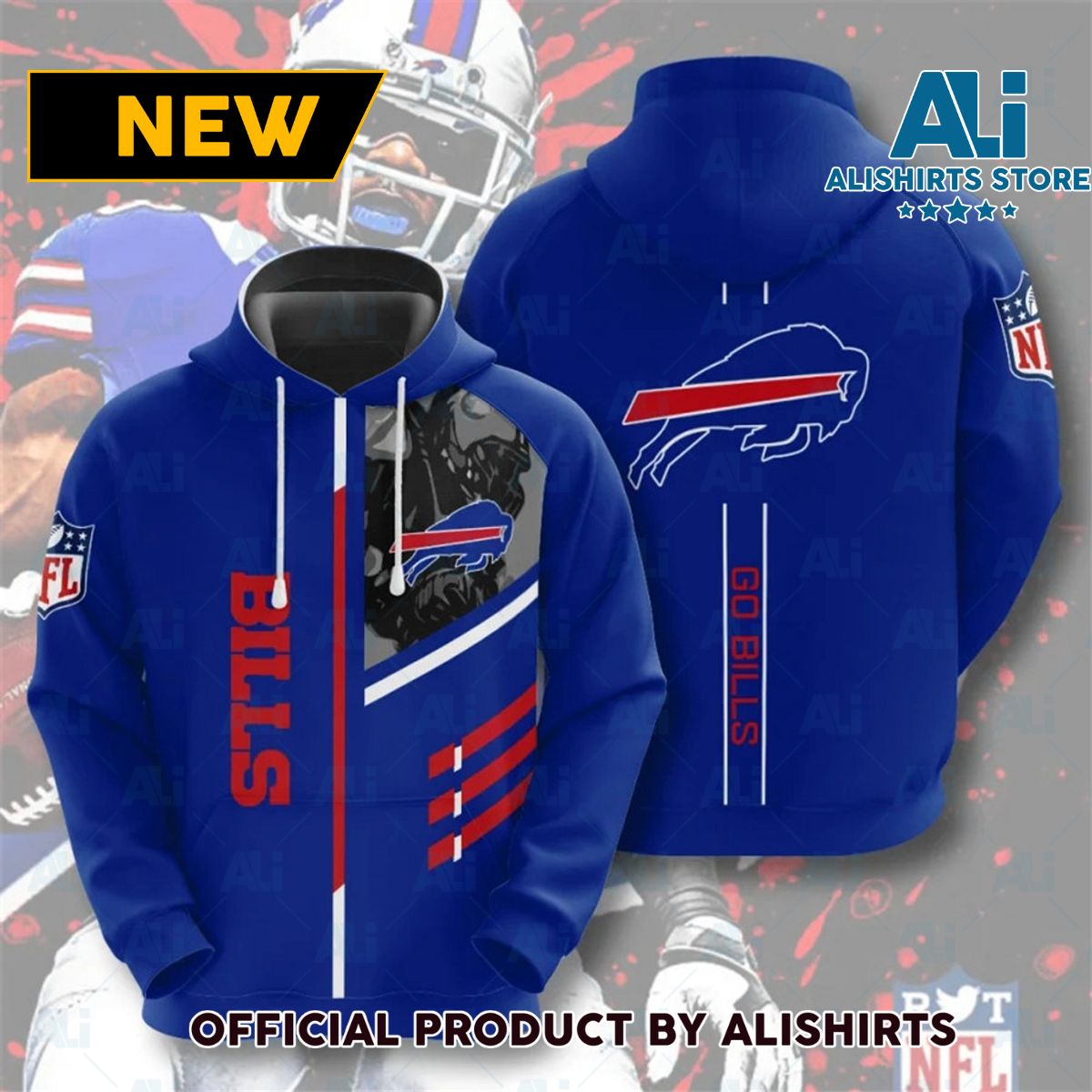 NFL Buffalo Bills Go Bills Hoodie