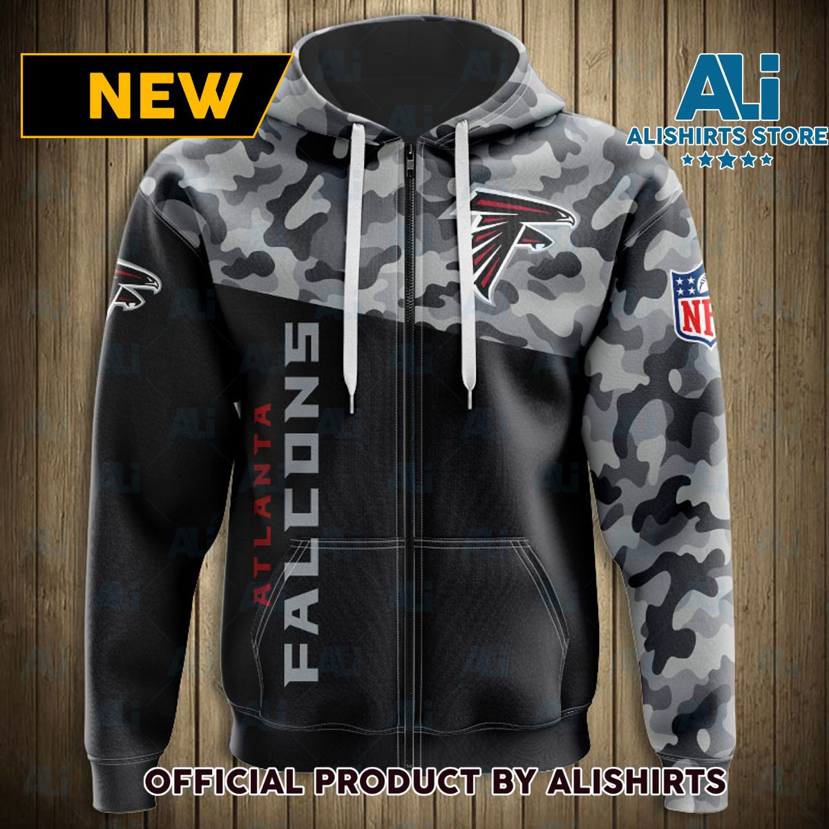 NFL Atlanta Falcons Military Camo Hoodie