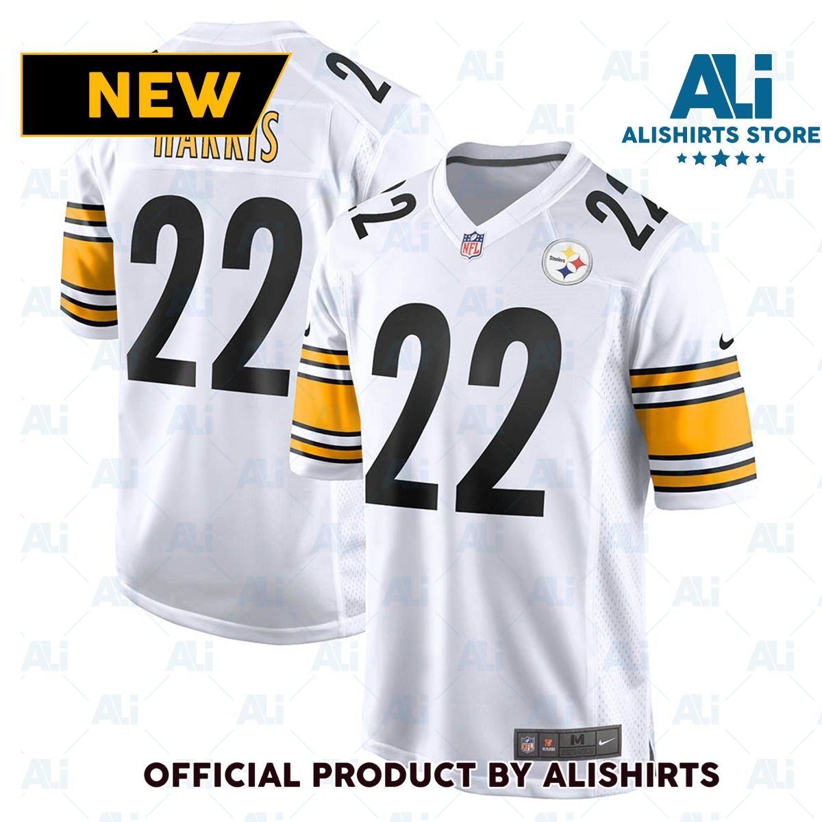 Pittsburgh Steelers Najee Harris Game Jersey White