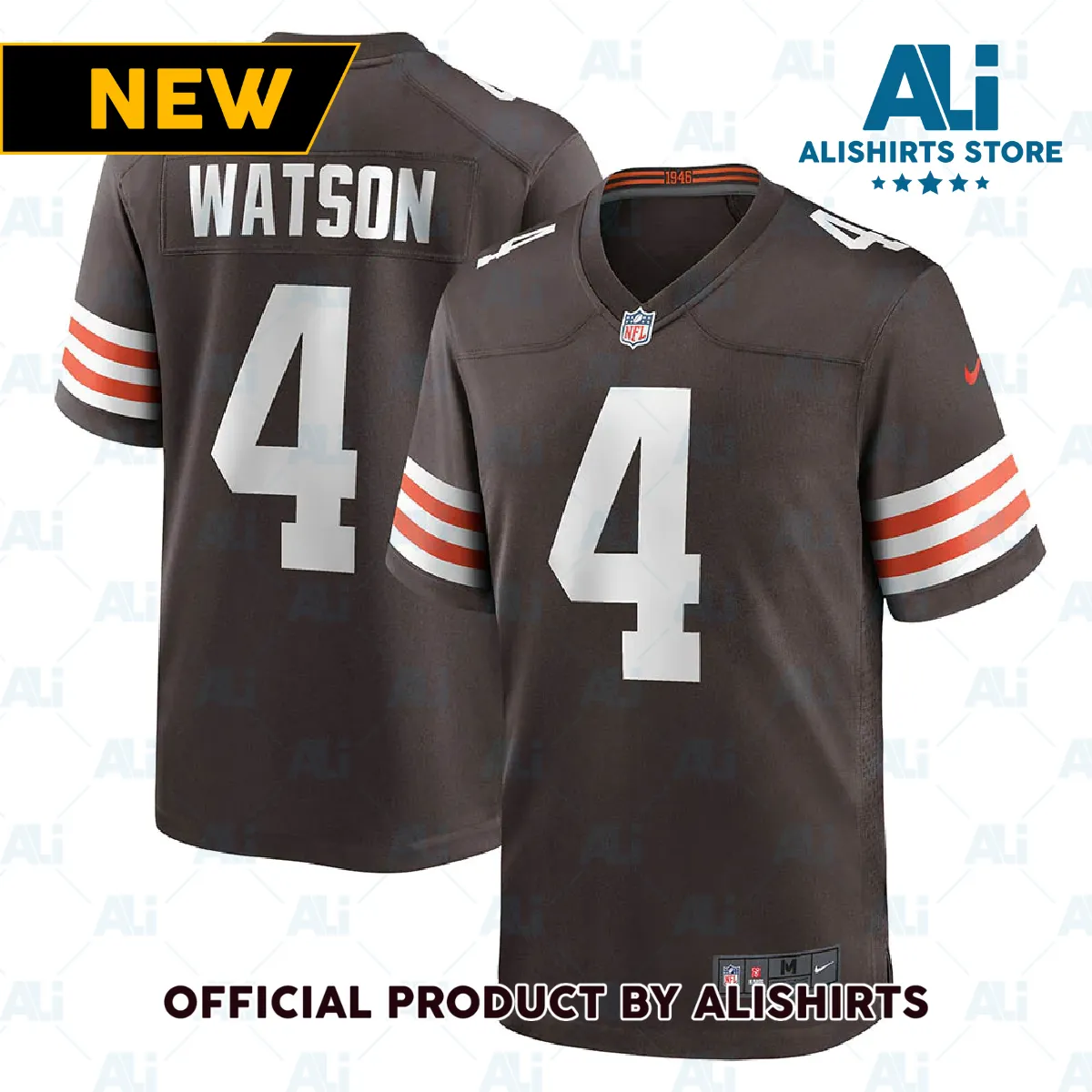 Cleveland Browns Deshaun Watson Game Jersey Brown