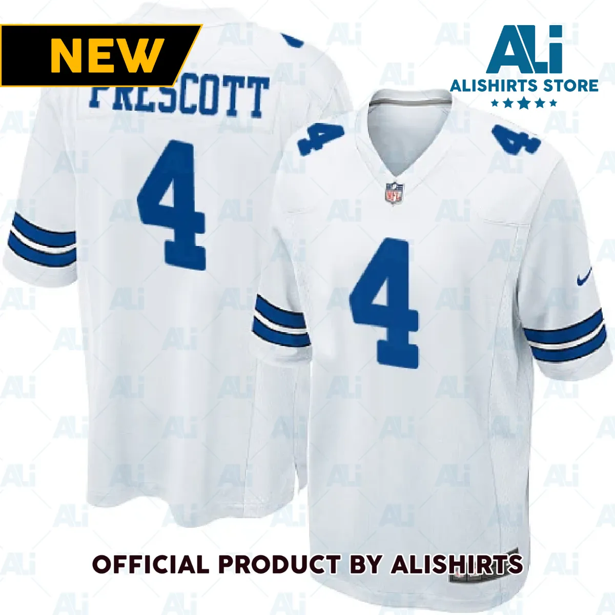 Dallas Cowboys Dak Prescott Game Jersey White