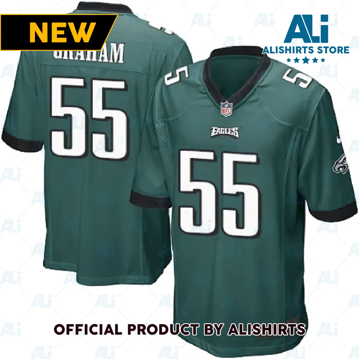 Philadelphia Eagles Brandon Graham Game Jersey Midnight Green