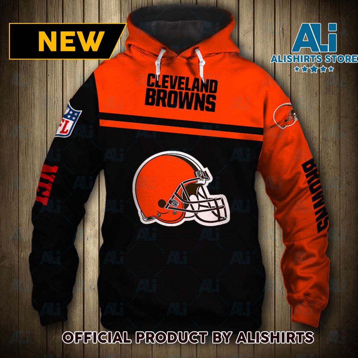 NFL Cleveland Browns Skull Hoodie