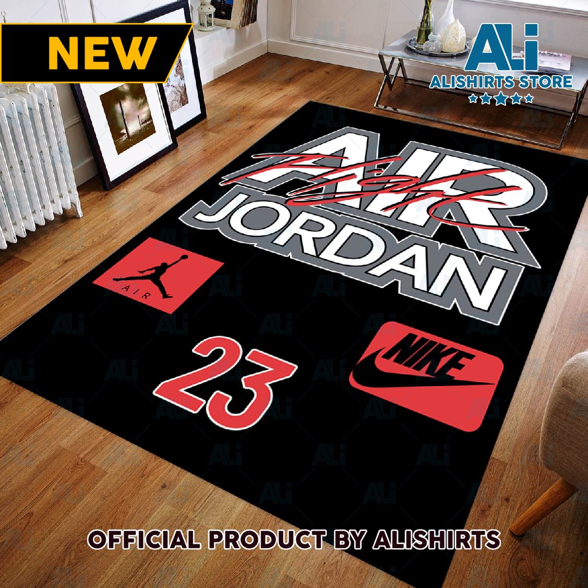 Nike Air Jordan Flight 23 Custom Rectangle Rug Carpet
