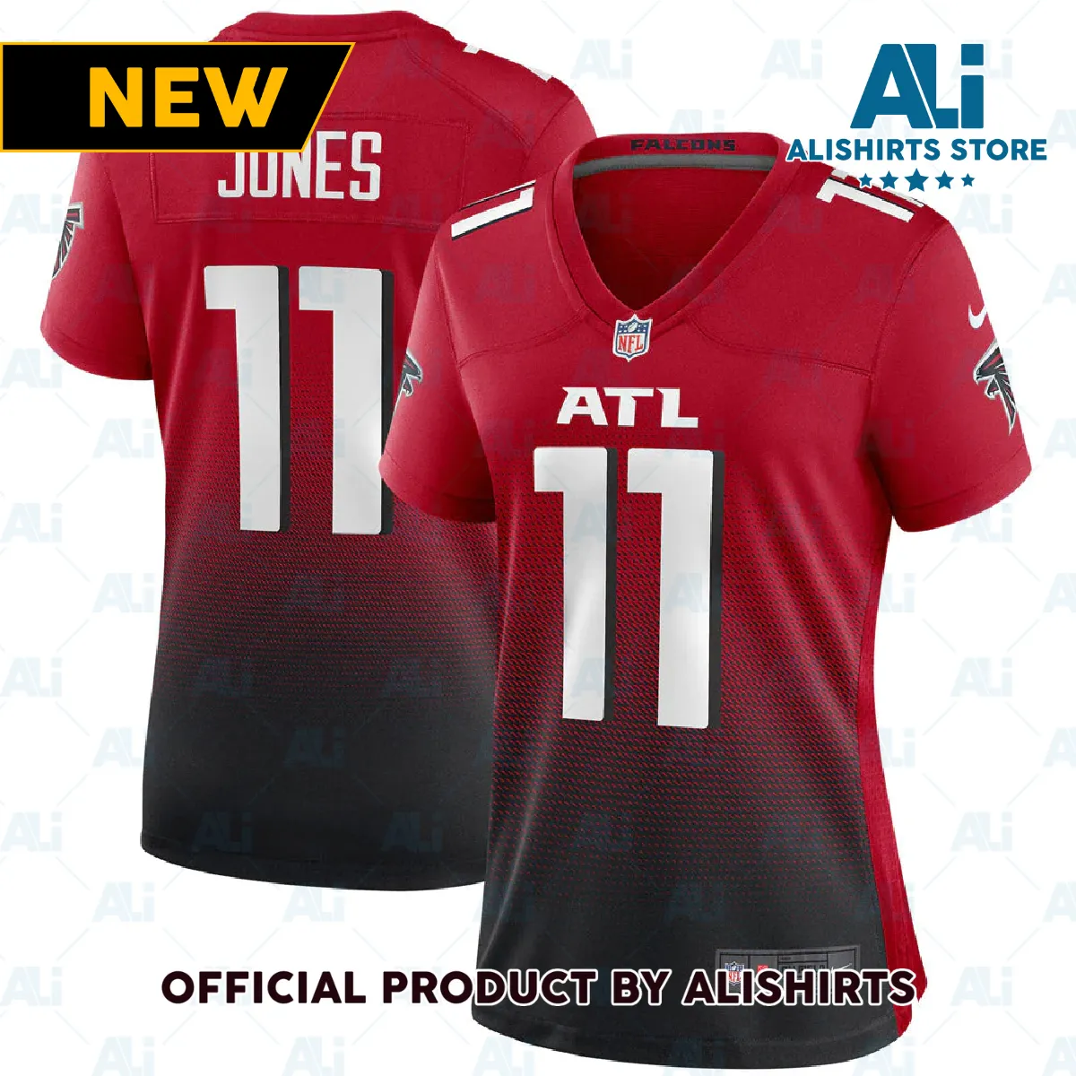 Atlanta Falcons Julio Jones 2nd Alternate Game Jersey Red