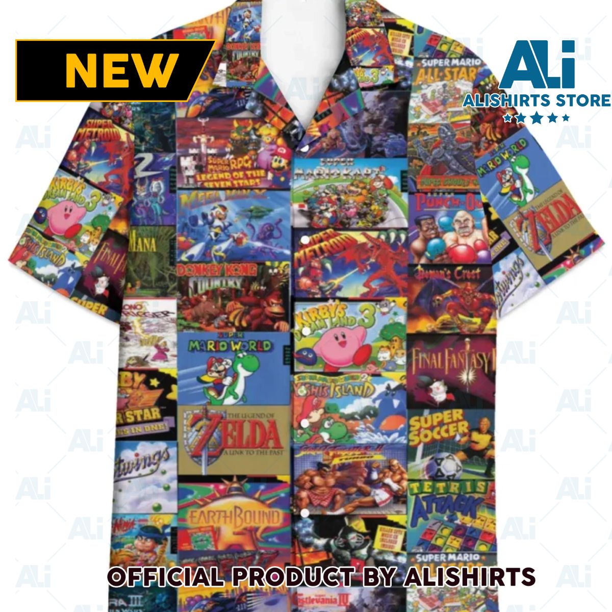 SNES Hawaiian shirt