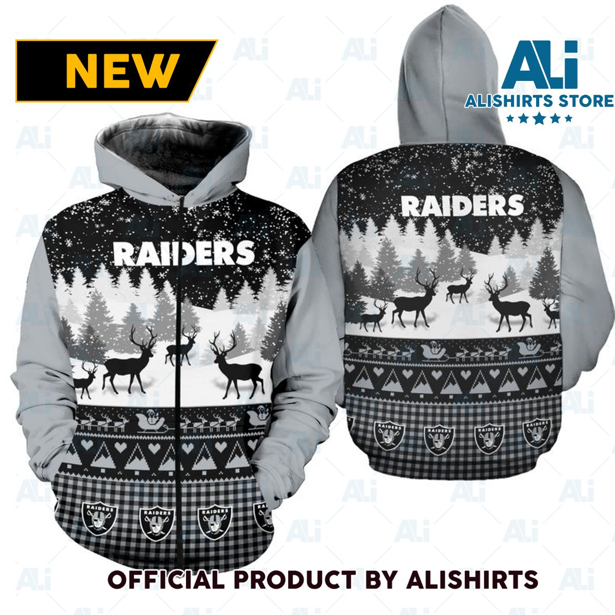 NFL Las Vegas Raiders Christmas Hoodie