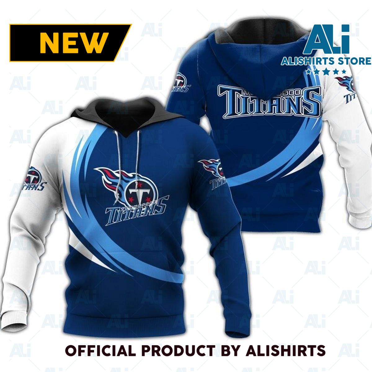 NFL Tennessee Titans Curve Graphic Hoodie