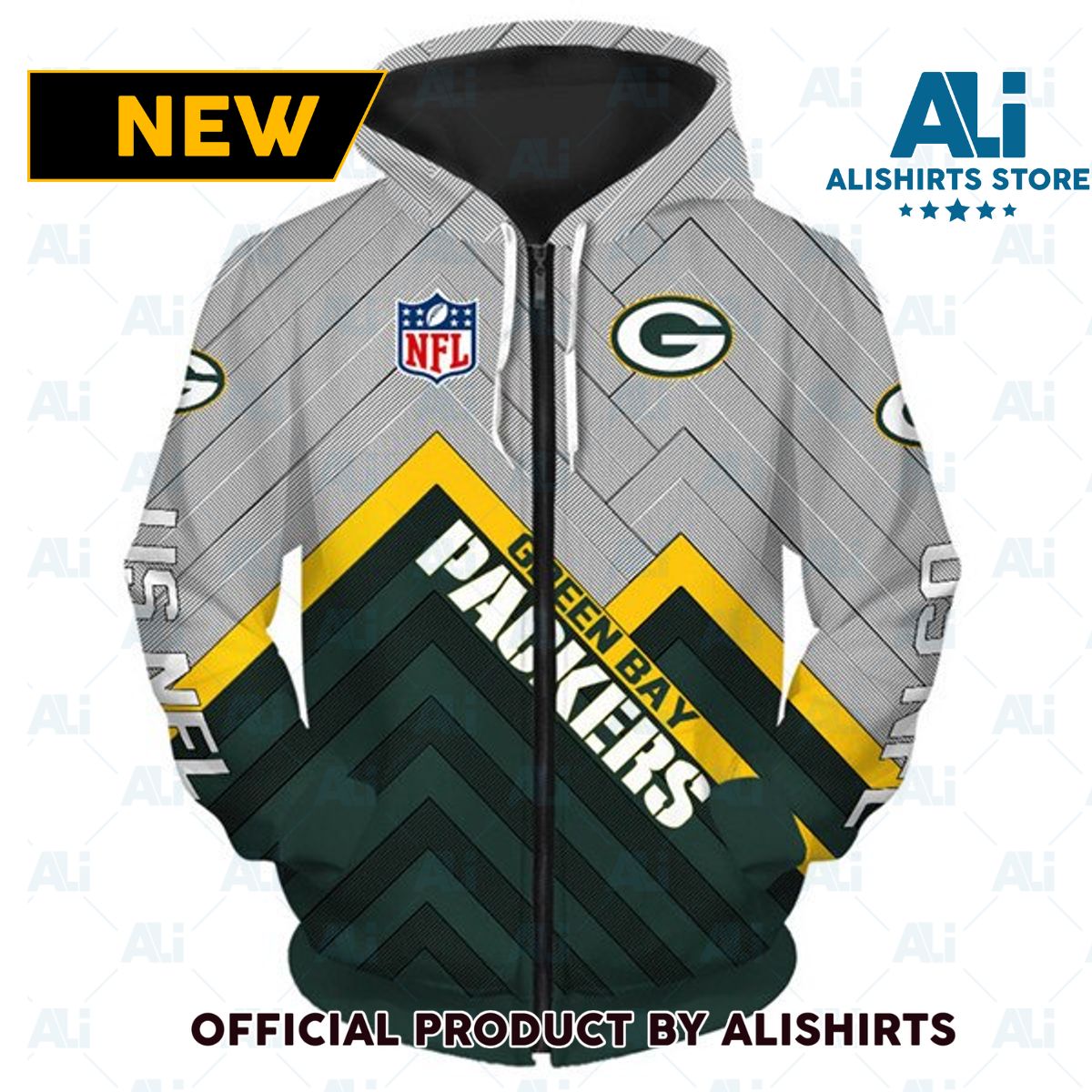 NFL Green Bay Packers Grid Graphic Hoodie