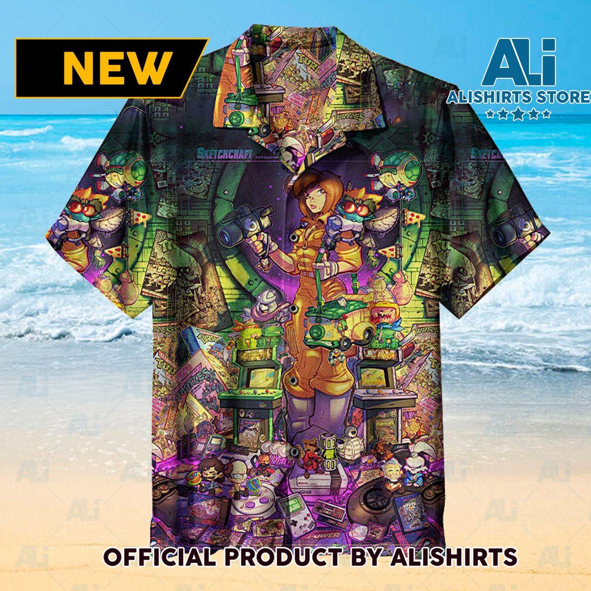 80s Radical Tribute Poster Universal Hawaiian Shirt