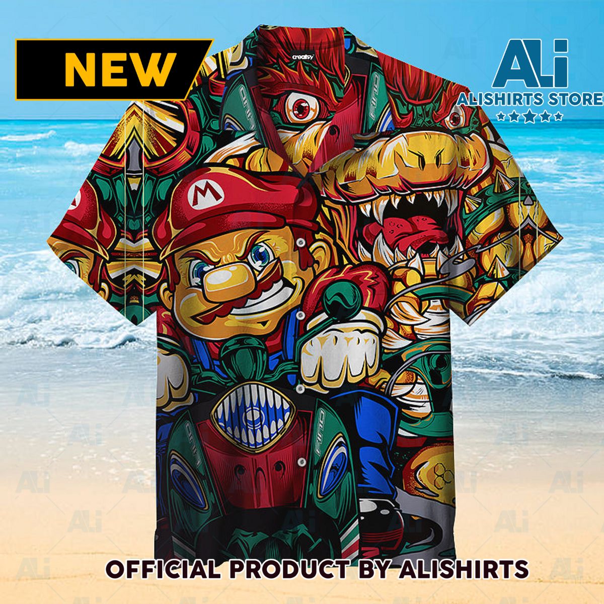 Mario brothers racing Universal Hawaiian Shirt