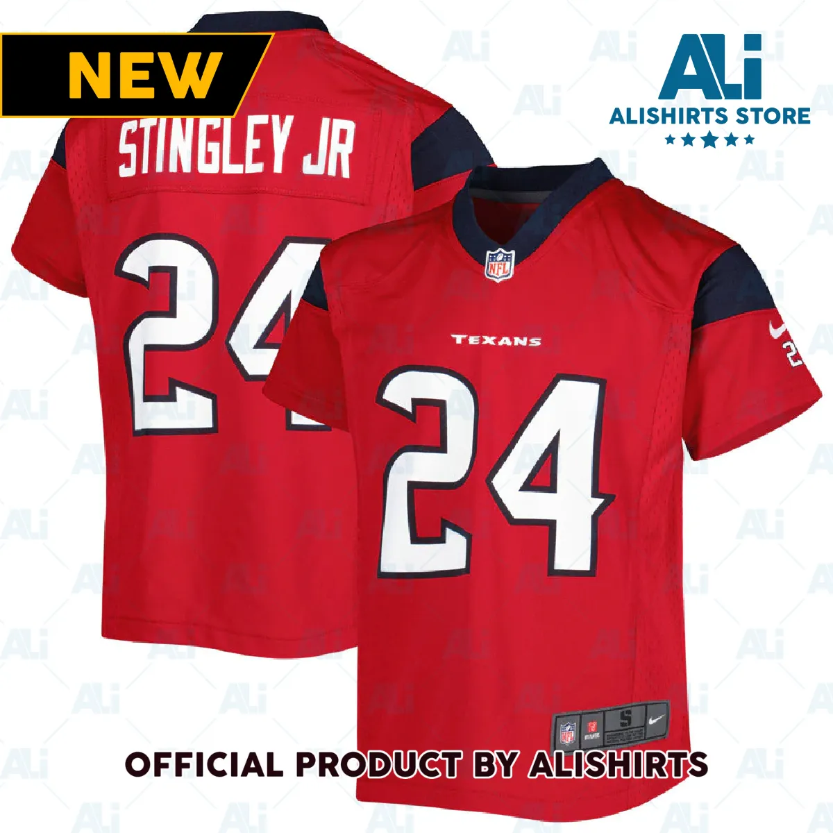 Houston Texans Derek Stingley Jr. Game Jersey Red