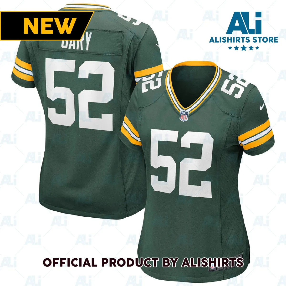 Green Bay Packers Rashan Gary Game Jersey Green